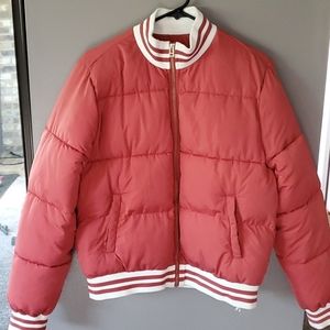Forever 21 Puffer Bomber Jacket Coat